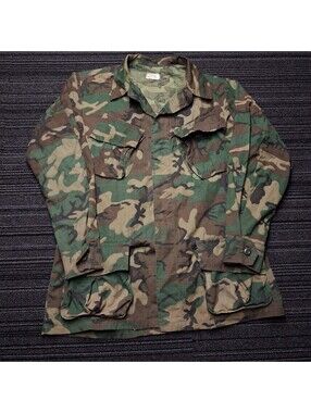 USGI M81 Woodland BDU Combat Coat Medium Regular Ripstop US Army Military